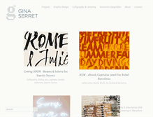 Tablet Screenshot of ginaserret.com